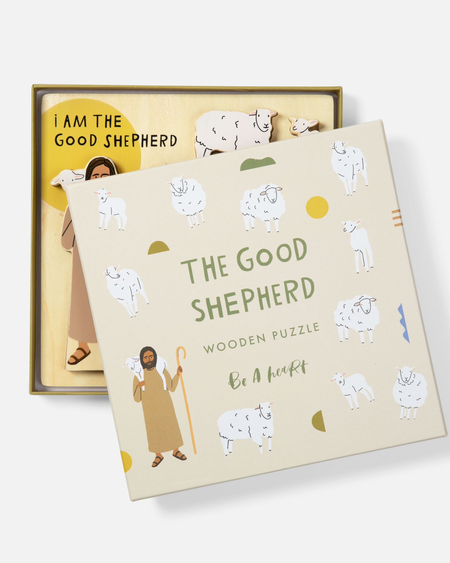 be a heart | Jezus, de goede herder houten puzzel