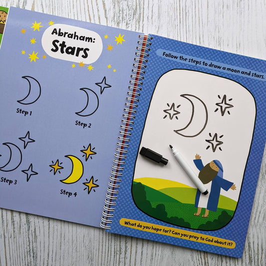 robert frederick - Bijbelverhalen tekenen - uitwisbaar boekje