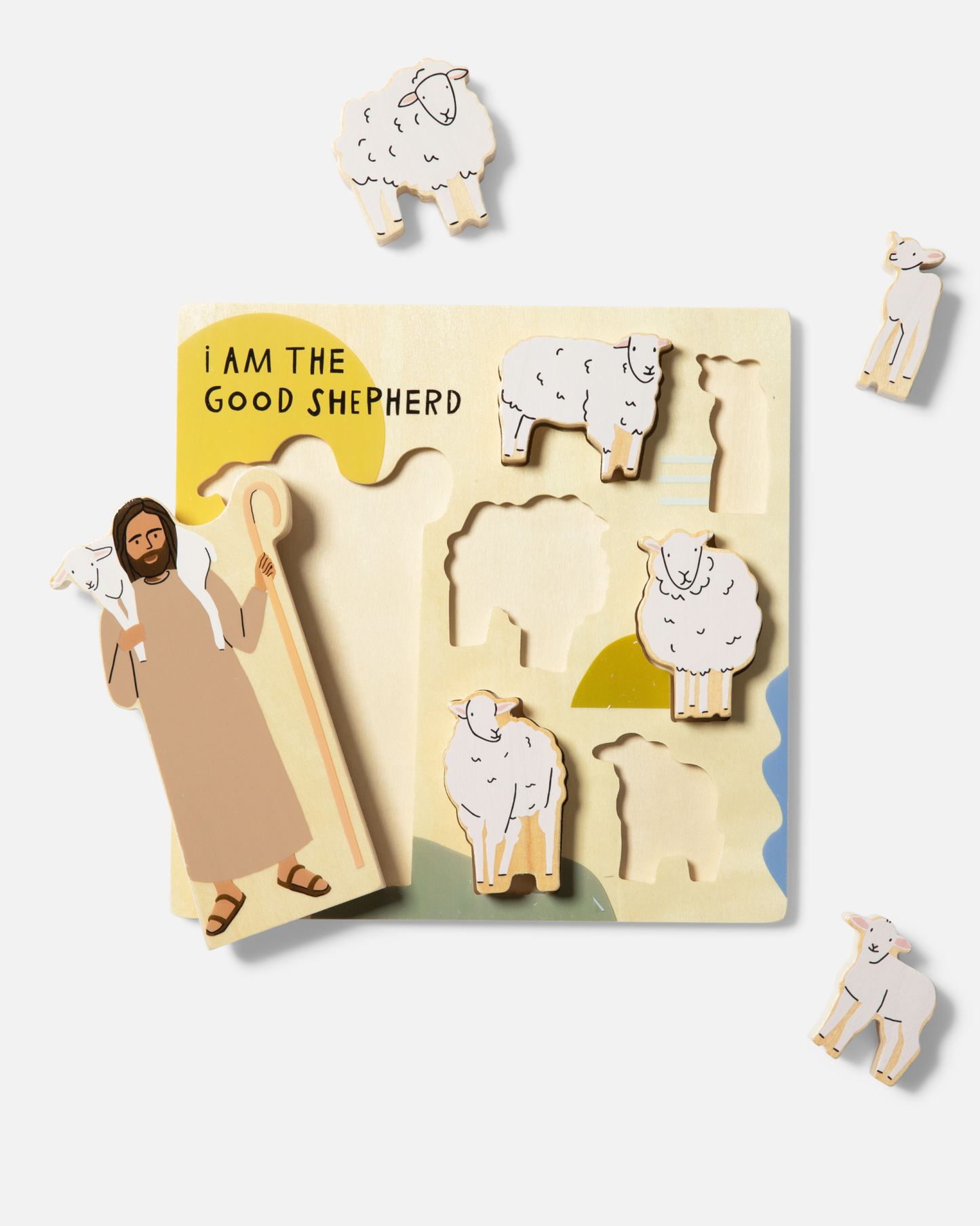 be a heart | Jezus, de goede herder houten puzzel