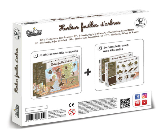 créa lign' - herbarium, boombladeren kit