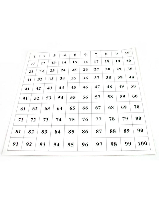 moyo montessori - honderdbord + controlekaart