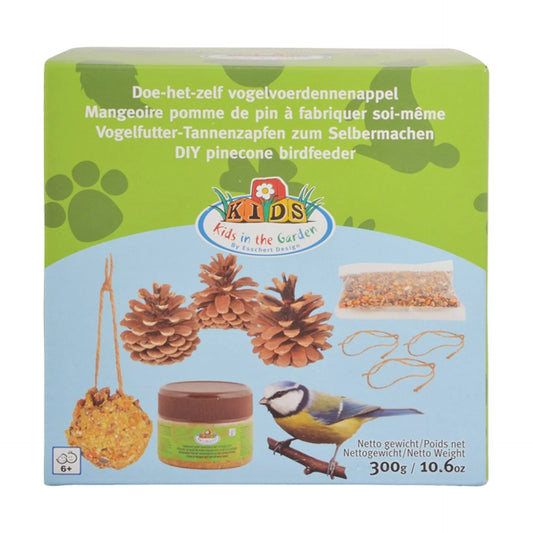 esschert design | vogelvoerset met dennenappels