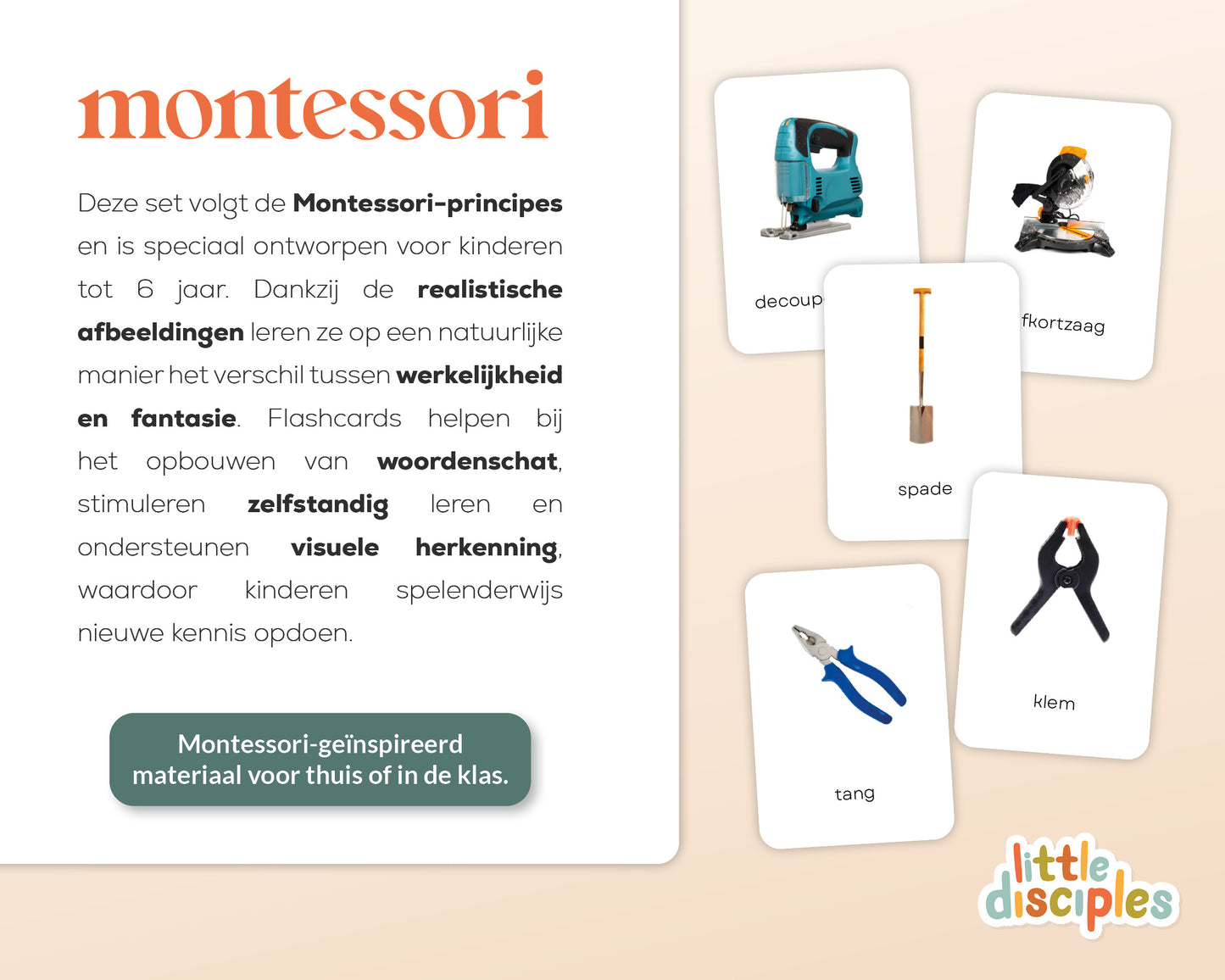 little disciples | gereedschappen - 33 flashcards