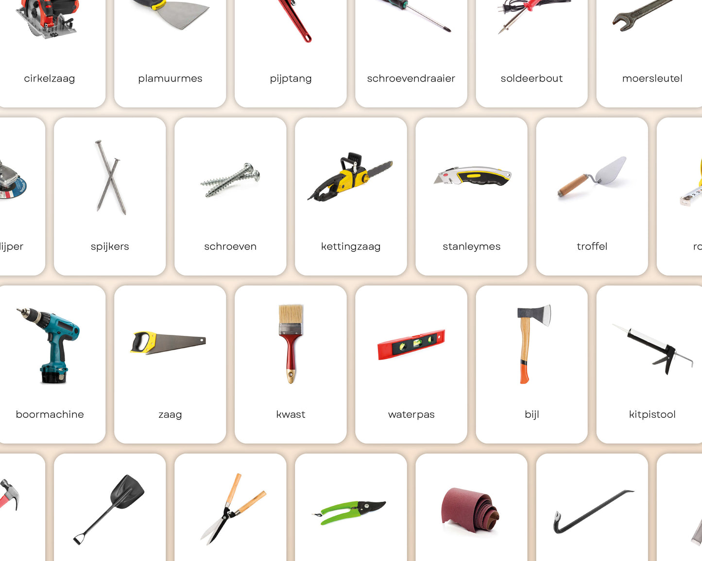 little disciples | gereedschappen - 33 flashcards