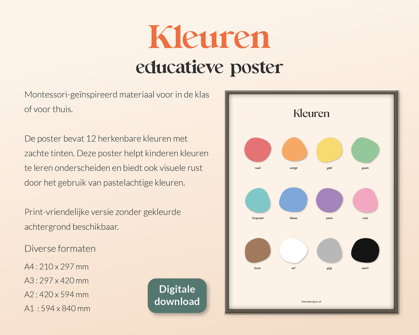 little disciples | kleuren - poster
