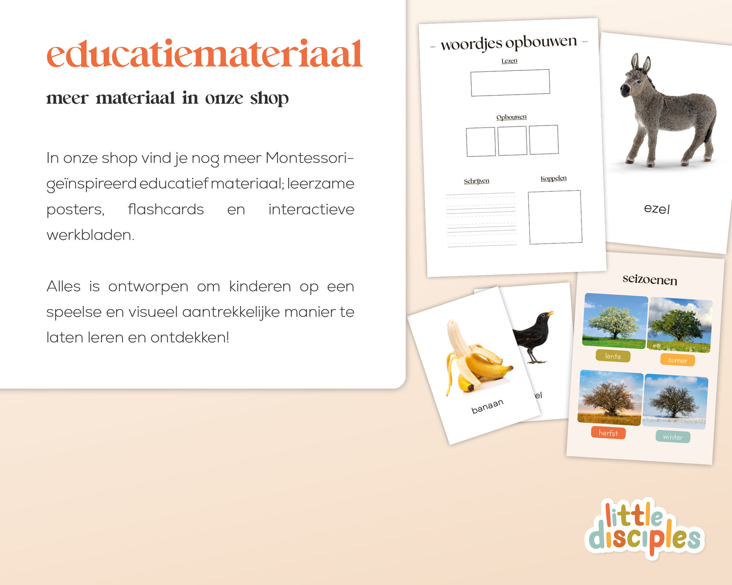 little disciples | boerderijdieren factsheets - 36 pagina's