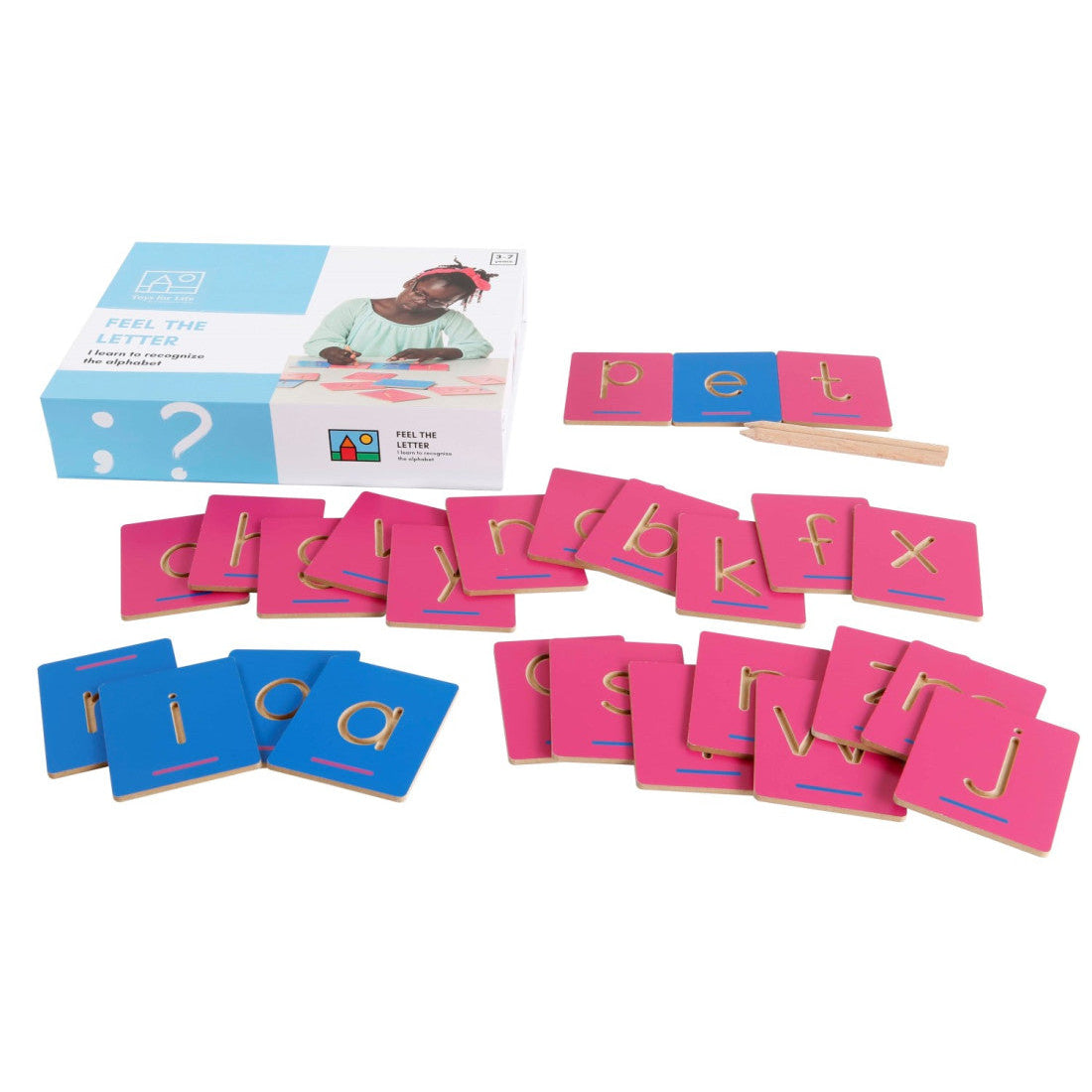 toysforlife | voel de letter