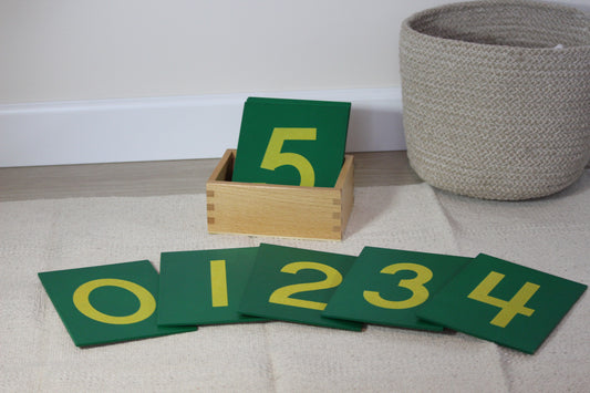 moyo montessori | schuurpapier cijfers - met opbergpak