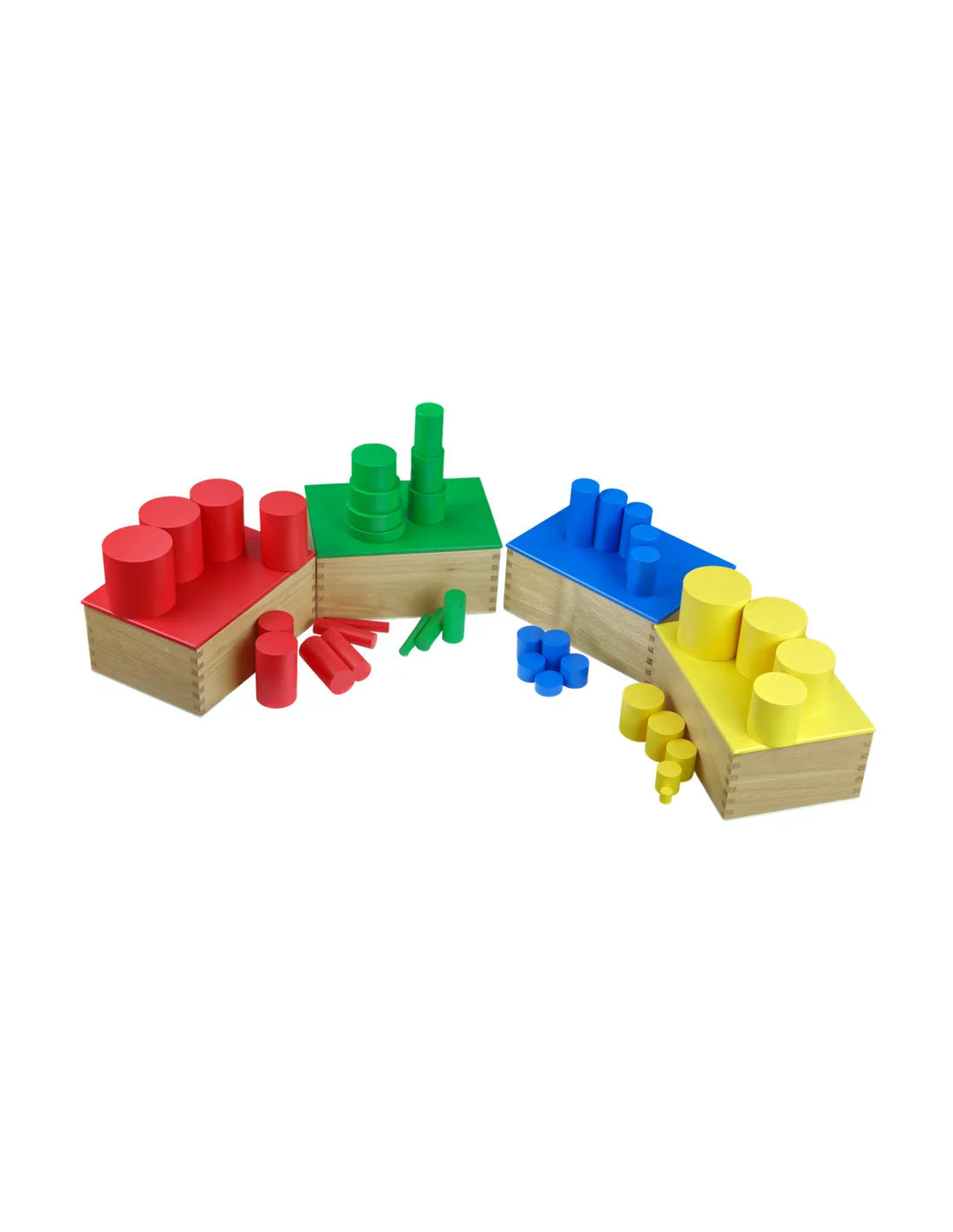 moyo montessori - kleurcilinders zonder knop