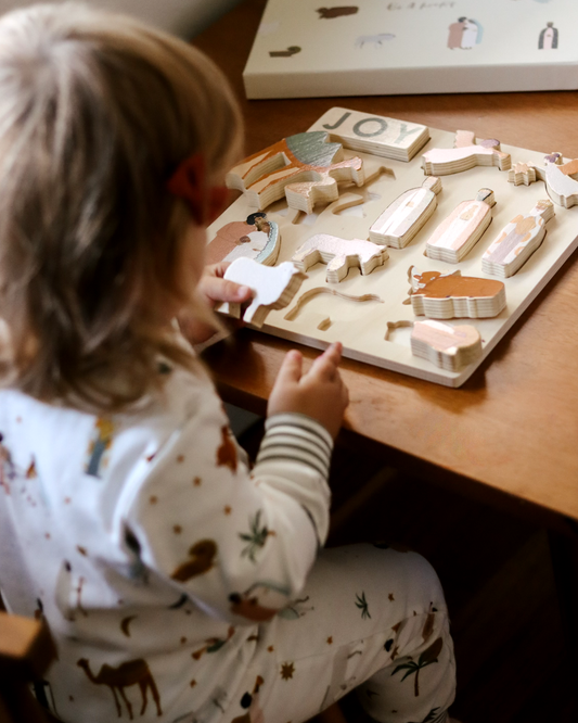 be a heart | geboorte van Jezus - houten puzzel