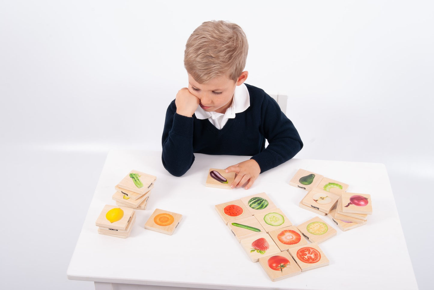 tickit | fruit & groente match – 28-delige set