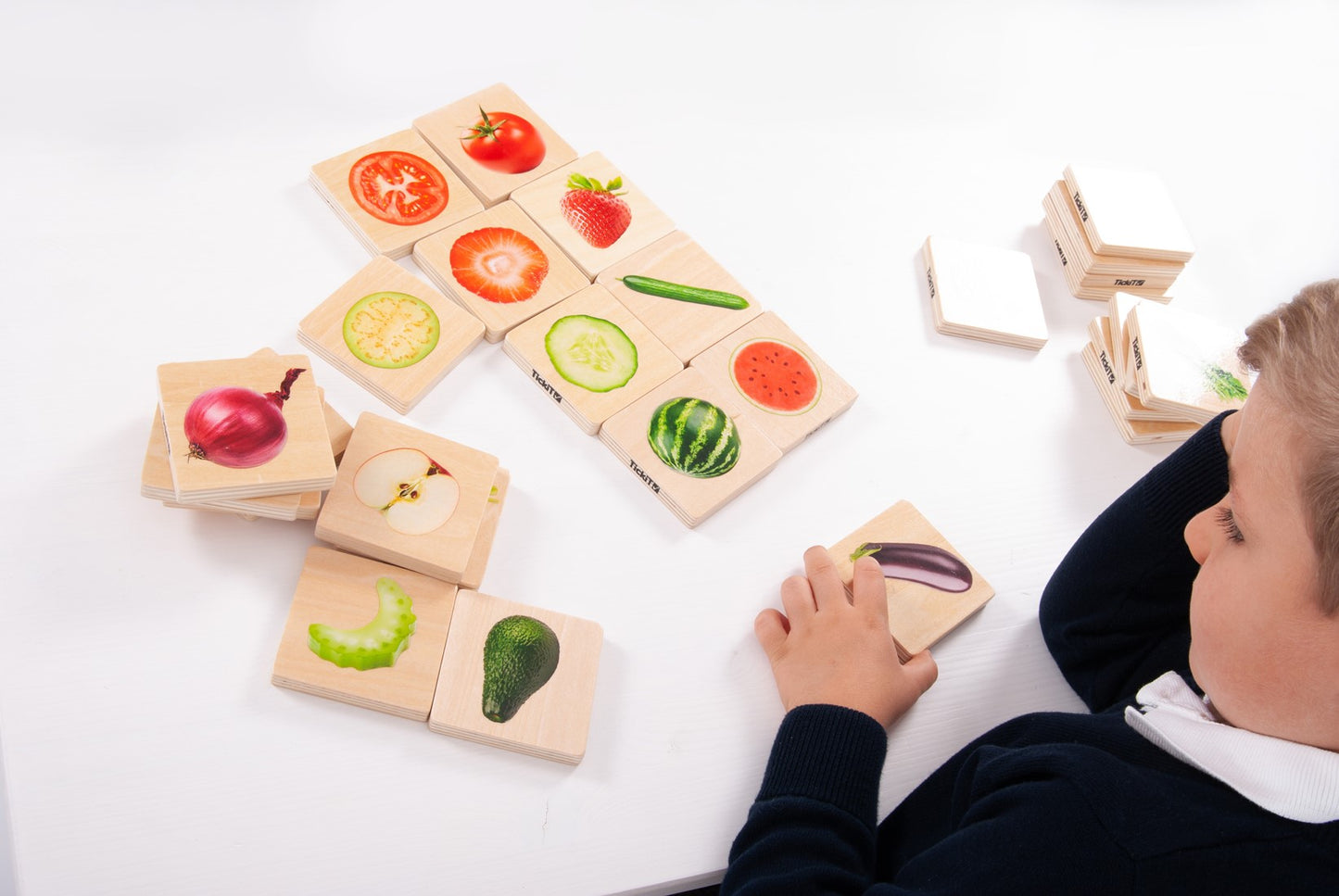 tickit | fruit & groente match – 28-delige set