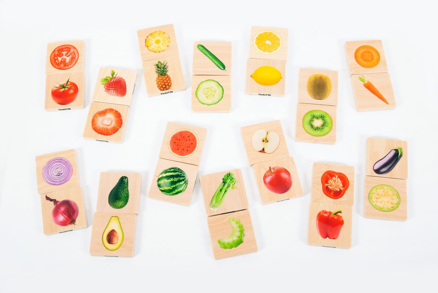 tickit | fruit & groente match – 28-delige set