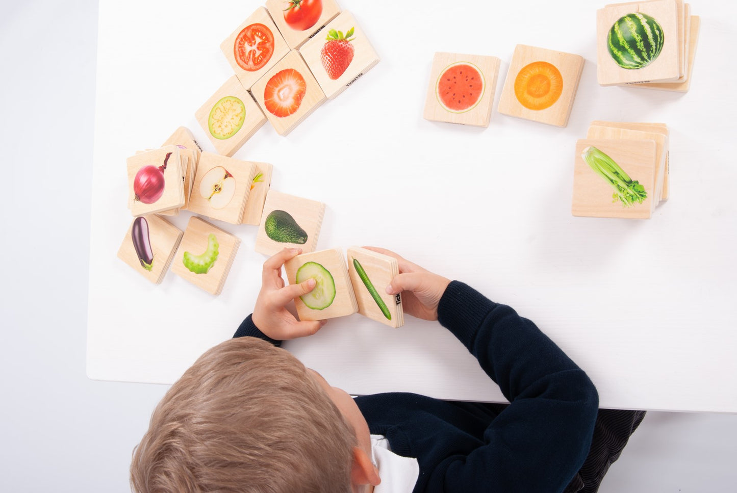 tickit | fruit & groente match – 28-delige set