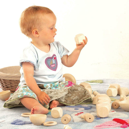 tickit | natuurlijke houten kommen (set van 3)