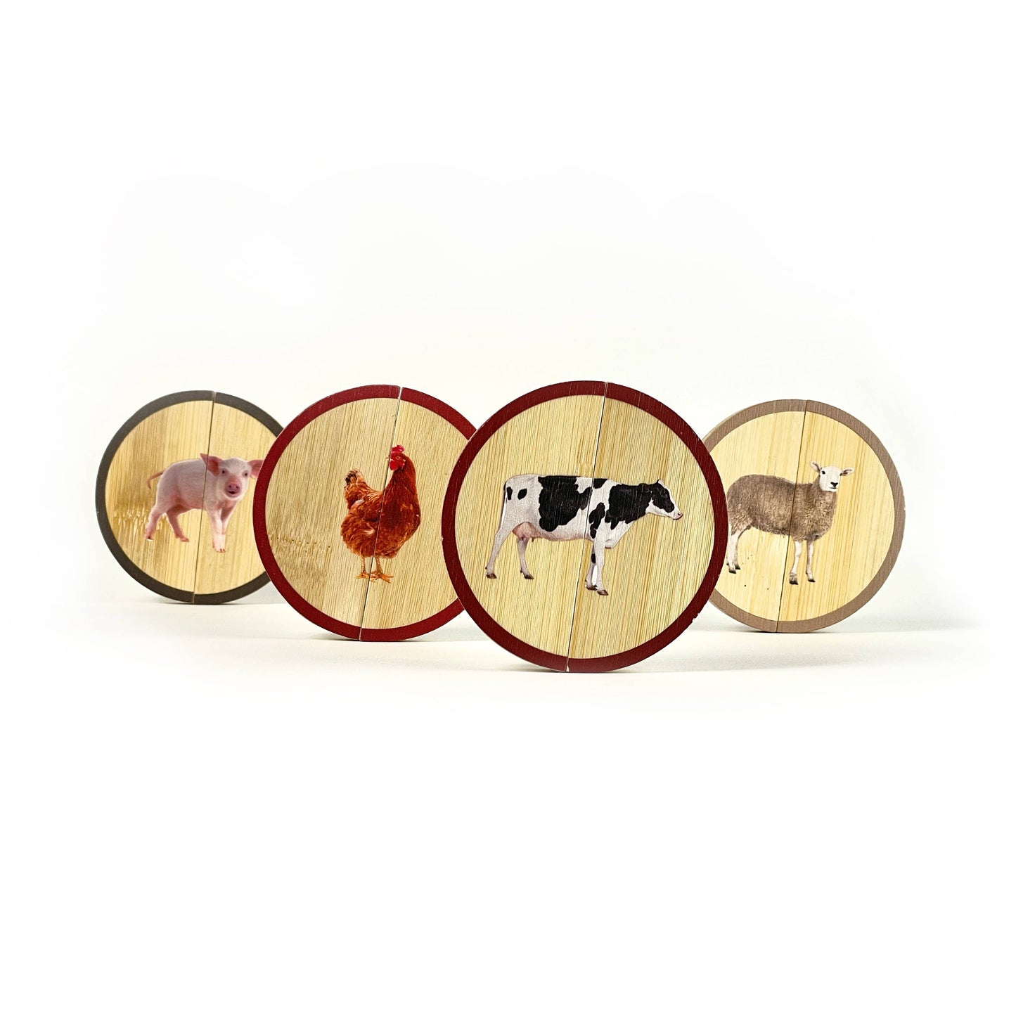 nowordbooks | magnetische fotopuzzel boerderijdieren