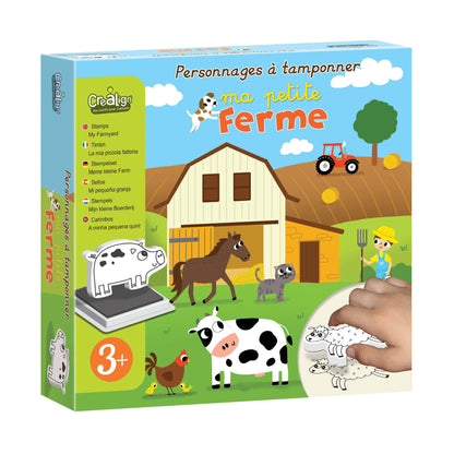 Créa Lign' - boerderijdieren stempelset