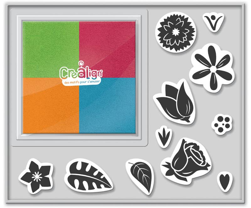 créa lign' - bloemenboeket stempelset