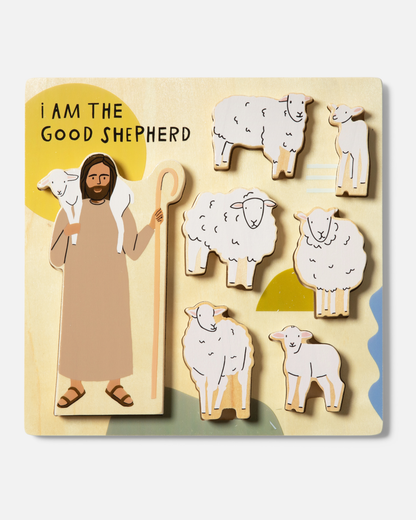 be a heart | Jezus, de goede herder houten puzzel