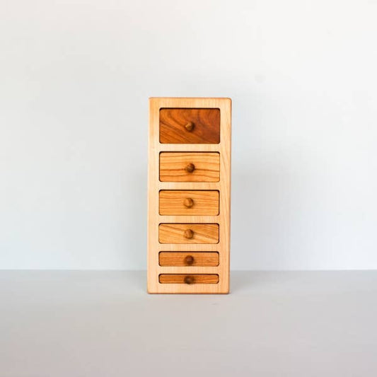 wooden story | brede-dunne knop puzzel