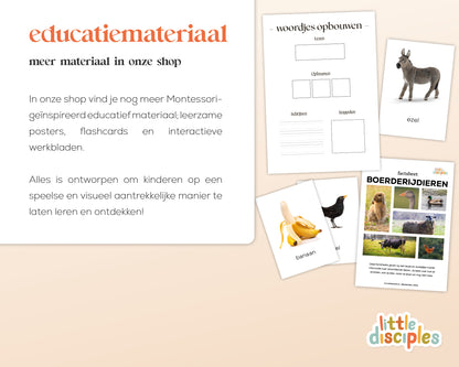 little disciples | boerderijdieren poster - poster