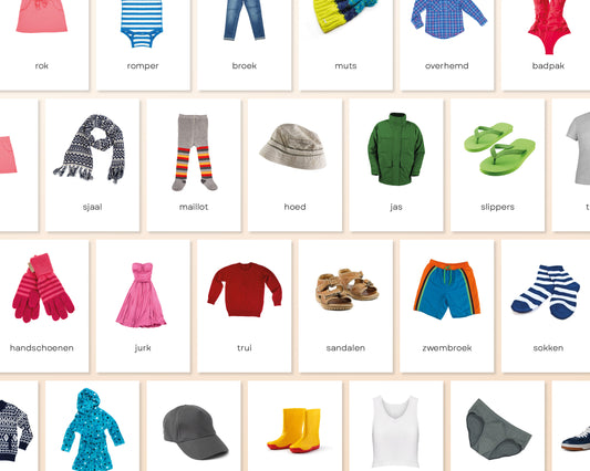 little disciples | kledingstukken - 25 flashcards