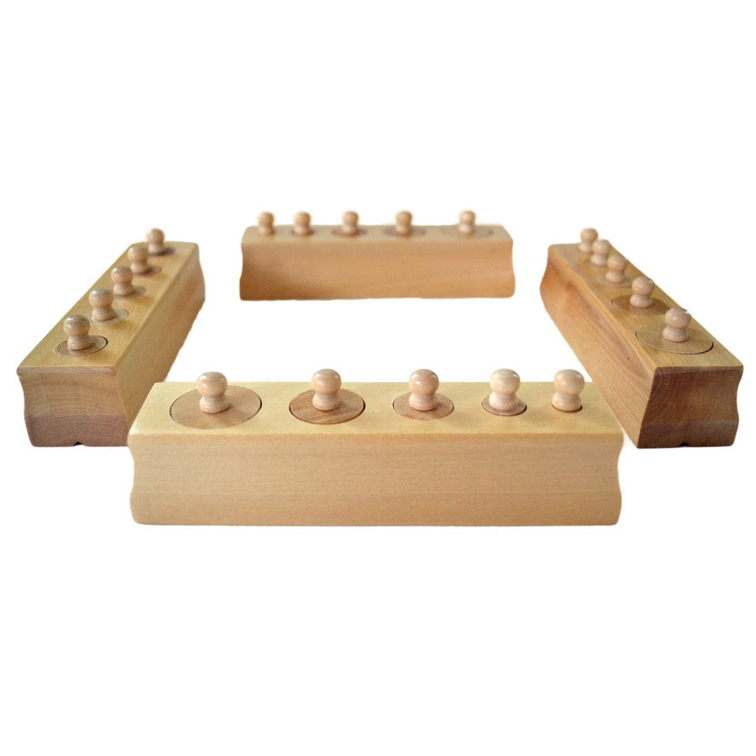 moyo montessori | cilindermaten met handgrepen (set van 4)