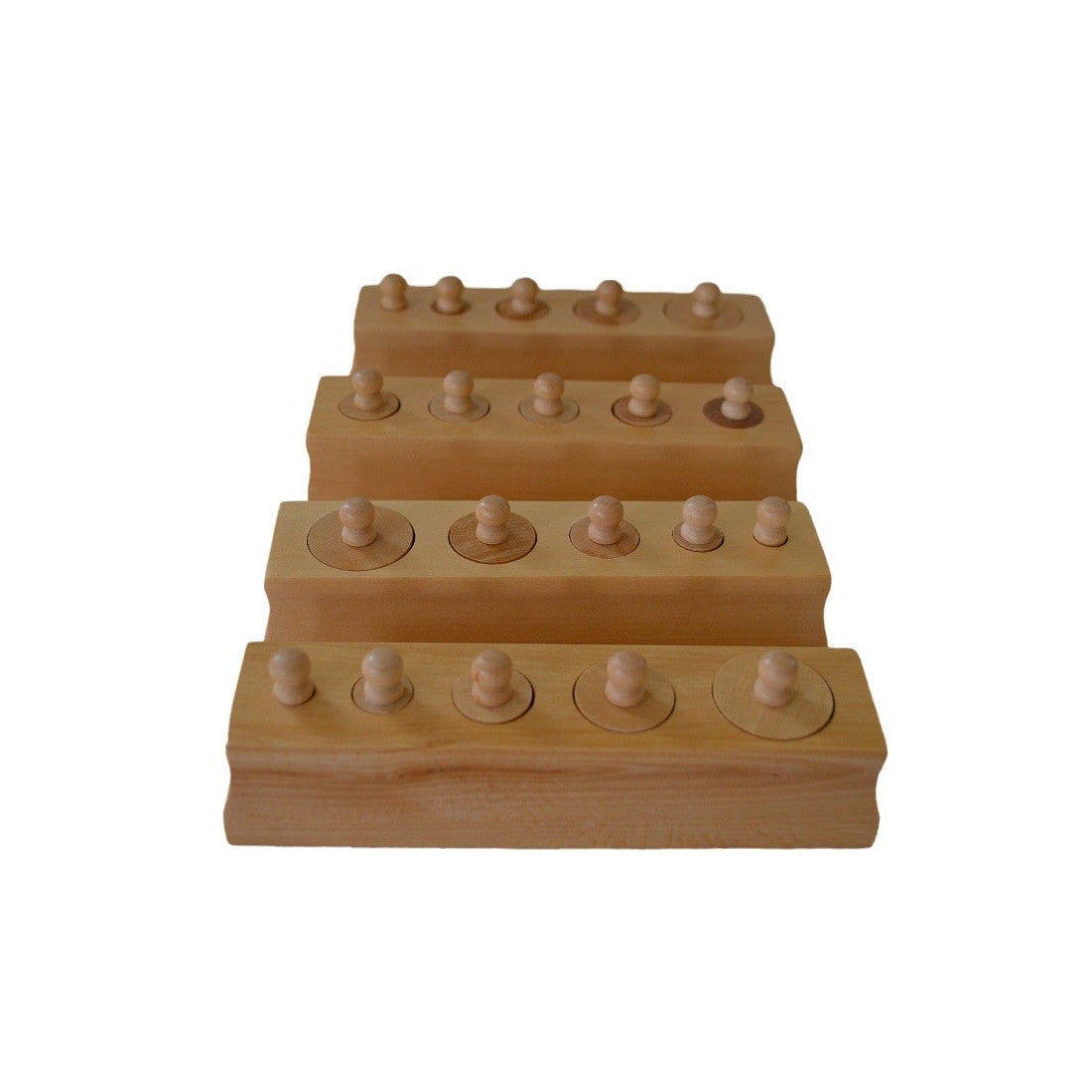 moyo montessori | cilindermaten met handgrepen (set van 4)