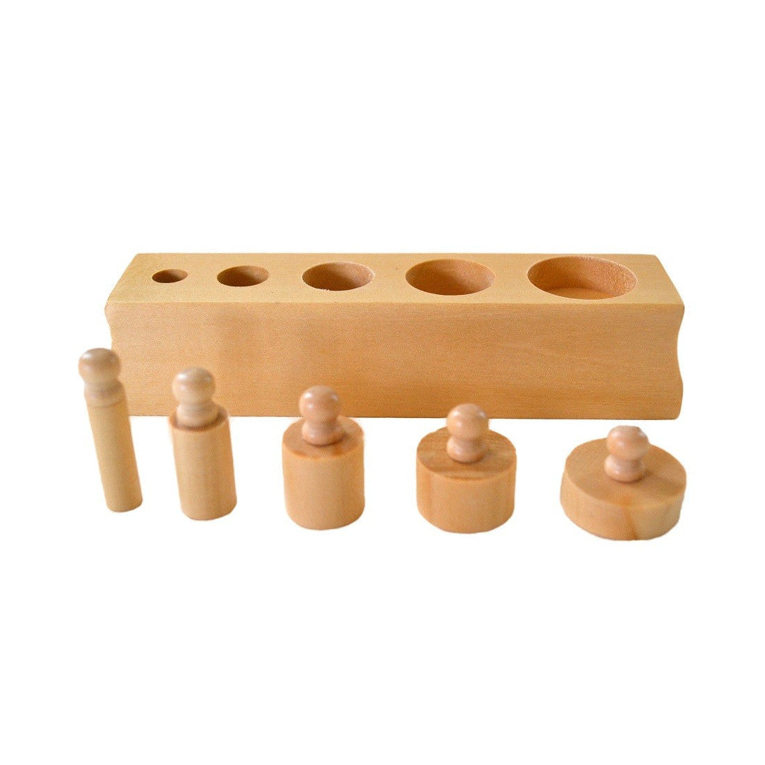 moyo montessori | cilindermaten met handgrepen (set van 4)