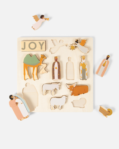be a heart | geboorte van Jezus - houten puzzel