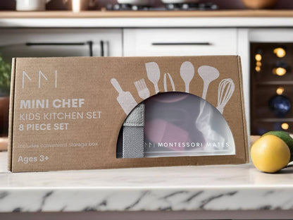 montessori mates - siliconen kinder keukenset - Koken, Bakken