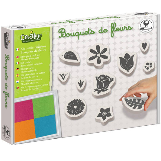créa lign' - bloemenboeket stempelset