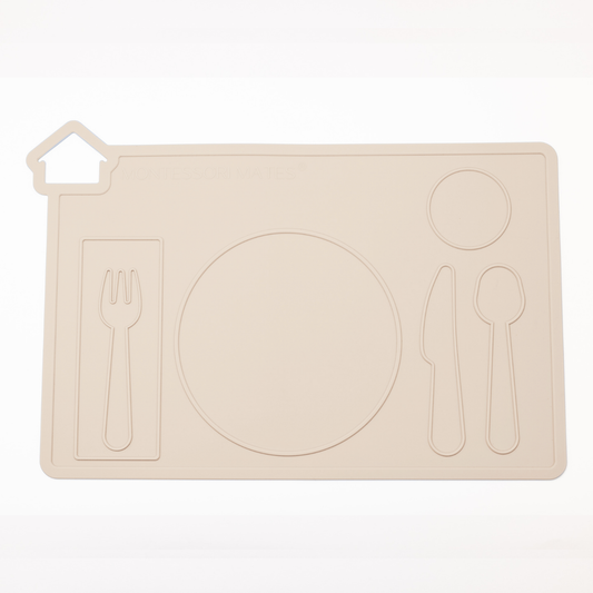 montessori mates - siliconen kinder placemat - leren tafeldekken