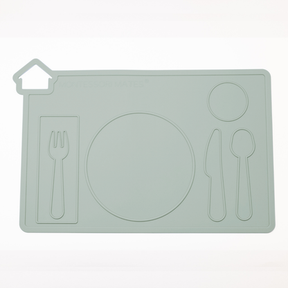 montessori mates - siliconen kinder placemat - leren tafeldekken