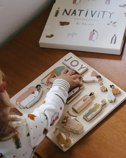 be a heart | geboorte van Jezus - houten puzzel