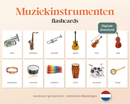 little disciples | muziekinstrumenten - 20 flashcards