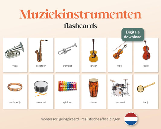 little disciples | muziekinstrumenten - 20 flashcards