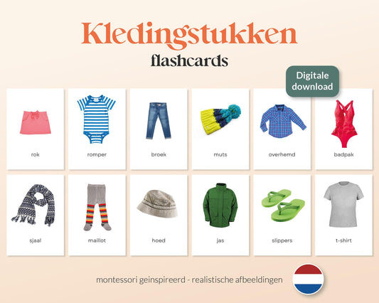 little disciples | kledingstukken - 25 flashcards