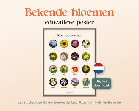little disciples | bekende bloemen - poster