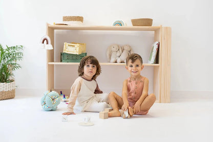 almavidakids | montessori kast met boekenplank