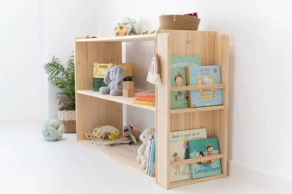 almavidakids | montessori kast met boekenplank