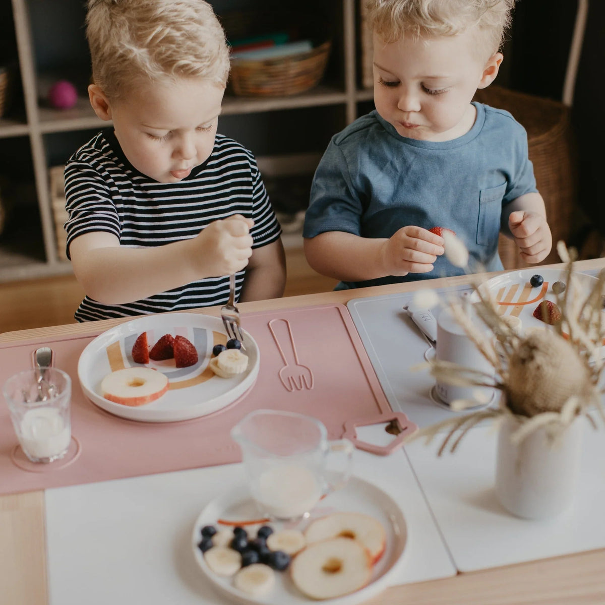 montessori mates - siliconen kinder placemat - leren tafeldekken